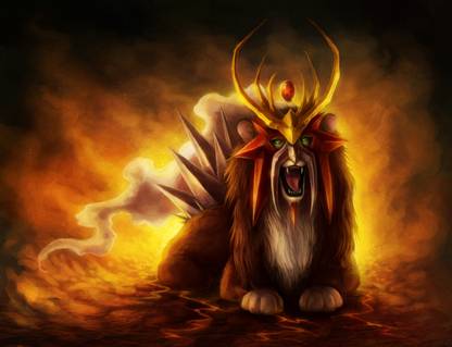 Athah Anime Pokémon Legendary Pokémon Entei 13*19 inches Wall Poster Matte Finish Paper Print