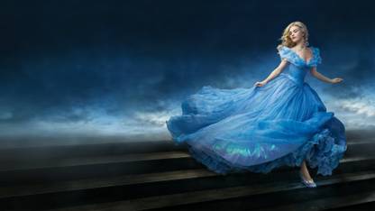 Movie Cinderella (2015) Lily James Cinderella HD Wall Poster Paper Print