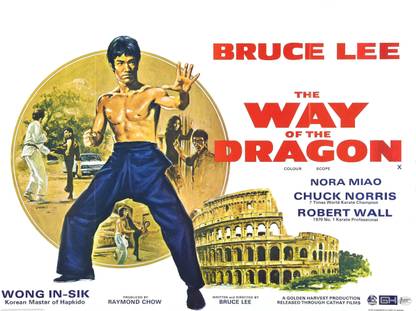 Akhuratha Poster Movie The Way Of The Dragon Bruce Lee Poster HD Wallpaper Background Fine Art Print