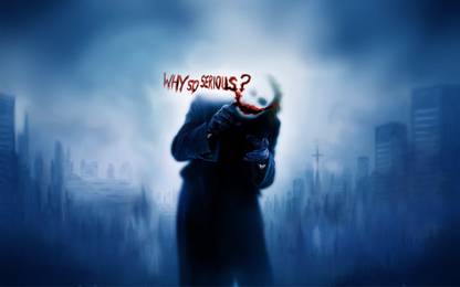 Joker Why So Serious MOVIE ON FINE ART PAPER ON 24X36 LARGE POSTER Photographic Paper