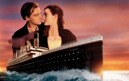 Movie Titanic Leonardo Dicaprio Kate Winslet HD Wallpaper Background Paper Print