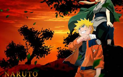 Athah Anime Naruto Tsunade Naruto Uzumaki 13*19 inches Wall Poster Matte Finish Paper Print