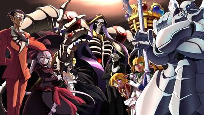Athah Anime Overlord Demiurge Shalltear Bloodfallen Albedo Ainz Ooal Gown Sebas Tian Mare Bello Fiore Aura Bella Fiora Cocytus 13*19 inches Wall Poster Matte Finish Paper Print