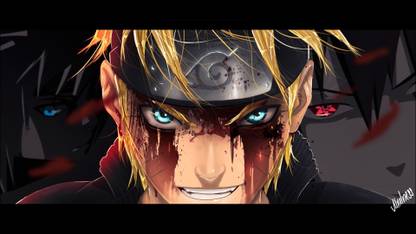 Athah Anime Naruto Naruto Uzumaki Sasuke Uchiha Minato Namikaze 13*19 inches Wall Poster Matte Finish Paper Print