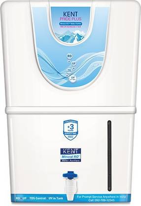 KENT PRIDE+ (WITH TANK UV) 8 L RO + UV + UF + TDS Water Purifier