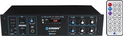 KE Krown KHS-8688BT (3055 Transistor) Stereo Amplifier 4 Way Speaker Out with Mic Input 12000W PMPO 100 W AV Power Amplifier