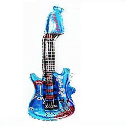 A To Z Traders Solid Guitar Shaped Large (18 Inches) Foil Balloon for Party Decoration Balloon