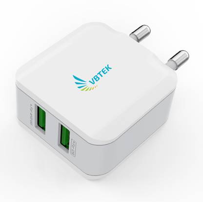 VBTEK 180 W 2.4 A Wall Charger for Mobile with Detachable Cable
