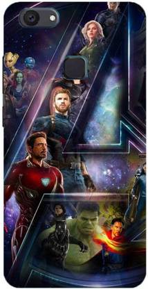 NDCOM Back Cover for Vivo V7 Avengers End Game Printed