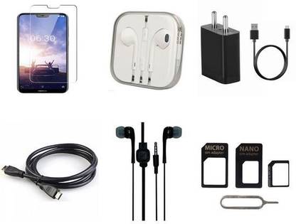 Mudshi Screen Protector Accessory Combo for Nokia 6.1 Plus