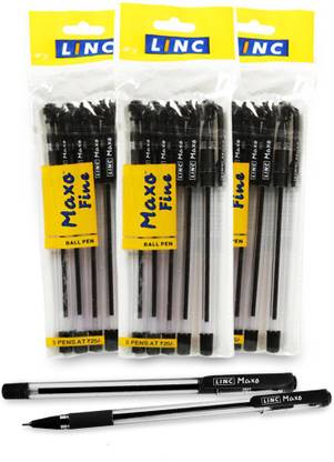 Linc Maxo Fine 0.7mm Black Ball Pen