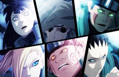 Athah Anime Naruto Hinata Hyūga Shino Aburame Ino Yamanaka Kiba Inuzuka Shikamaru Nara Chōji Akimichi 13*19 inches Wall Poster Matte Finish Paper Print