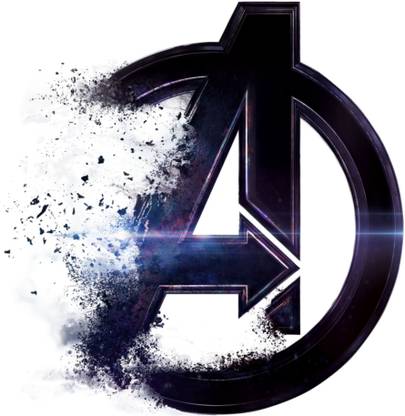 Sticker Hub 50 cm Avengers Endgame Logo Decorative Wall Sticker Self Adhesive Sticker