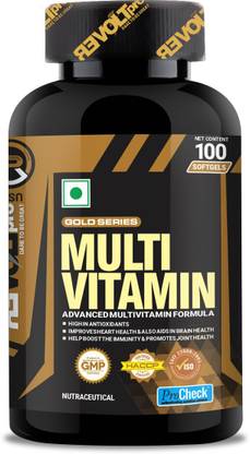 REVOLT PRO GOLD SERIES MULTI VITAMIN 100 SOFTGELS