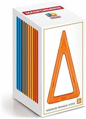 Magformers Isosceles Triangle (12 Piece) Set Magnetic Building Blocks
