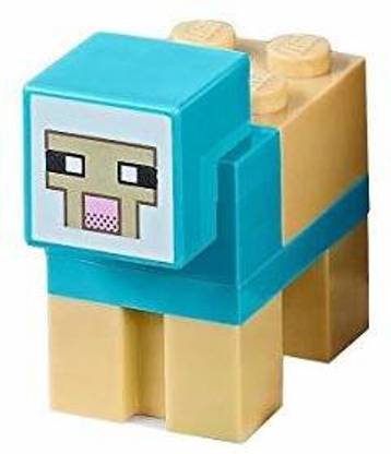 LEGO Minecraft MiniFigure - Medium Azure Sheep Animal (From Set 21134)