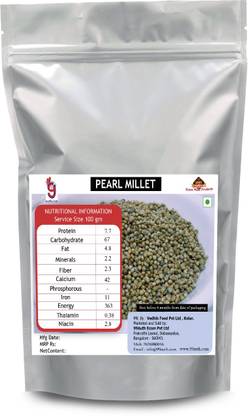 99Auth Pearl Millet (Bajra/ Sajje) 1 kg Pearl Millet