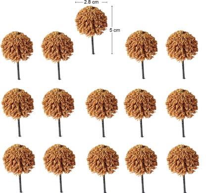 R D MODELS Brown Tree ( Scale- 1:200 ) Model Building Kit