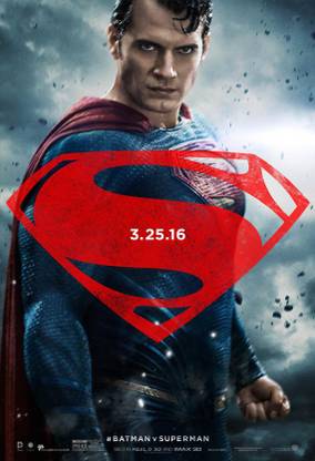 Batman vs Superman Movie Poster for Room & Office Multi Color Paper Print