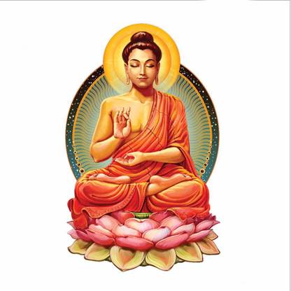 AH Decals 3 cm Praying Saint Mot Non-Reusable Sticker