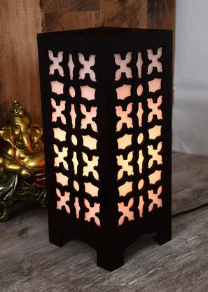 Gojeeva New Wooden Table Lamp With Creative laser cutting Design,Suitable for Bedside,Drawing room,Lobby Etc Table Lamp