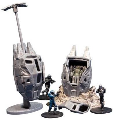 McFarlane Toys Halo Micro Ops Series 1 Odst Drop Pads Includes 2 With Debris Base Drag