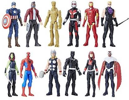 Avengers Titan Hero Series 12 Pack Action Figures Ages 4 And Up Amazon Exclusive
