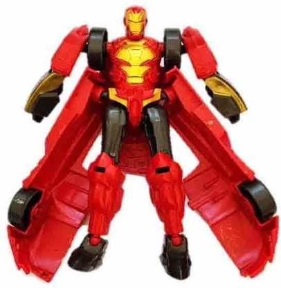 Ray crush Iron Man Transformer Robot Car Convert To A High Speed Racing Car
