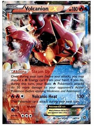 POKEMON Volcanion-EX (26/114) - XY Steam Siege - Holo