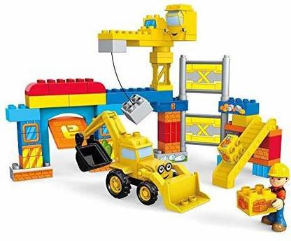Mega Bloks Bob The Builder Work Yard Build-Up Building Kit