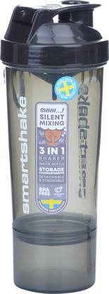 Smartshake Slim 500 Ml - Gun Smoke Black 500 ml Plastic Shaker