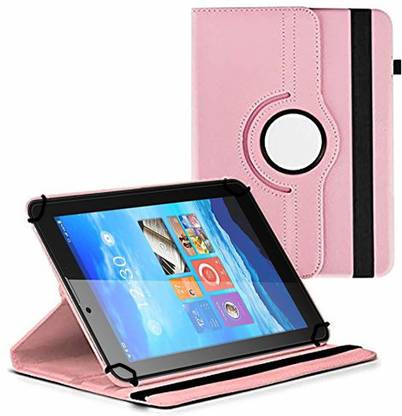TGK Flip Cover for Smart Tab SQ 718 Tablet 7 inch/360 Degree Rotating Universal Case With Three Camera Hole