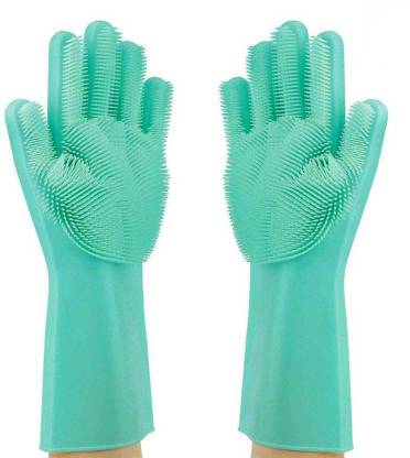 Fitaza Magic Silicon HAND GLAVS ( MULTICOLOUR ) Wet and Dry Glove