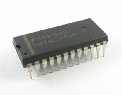 e4u DM74LS154N 4 Line To 16 Line Decoder Demultiplexer IC - 1 No Electronic Components Electronic Hobby Kit