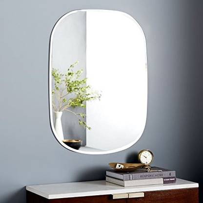 KALIT KALA DECOR Glass Vertical Shape Frameless Decor Glass Wall Mirror 12 X 18inch Unframed 02 Bathroom Mirror