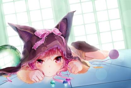Athah Anime Original Girl Animal Ears Nekomimi 13*19 inches Wall Poster Matte Finish Paper Print