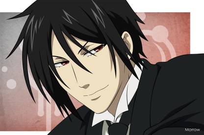 Athah Anime Black Butler Fan Art Vector Kuroshitsuji Sebastian Michaelis Demon 13*19 inches Wall Poster Matte Finish Paper Print