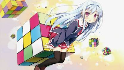 Athah Anime Cube X Cursed X Curious 13*19 inches Wall Poster Matte Finish Paper Print