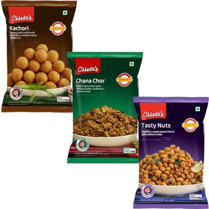 Chheda's Indian Namkeen Snacks Pack of 3