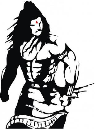 marvellous 59 cm m-shivaaa Self Adhesive Sticker