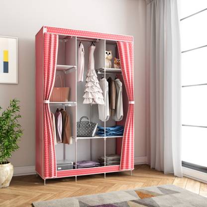 Flipkart SmartBuy 3-Door 8-Shelf PP (Polypropylene) Collapsible Wardrobe