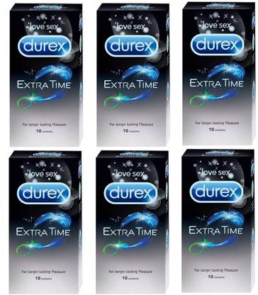 DUREX Extra Time Condoms (For Longer Lasting Pleasure) (Love Sex) (60S) Condom