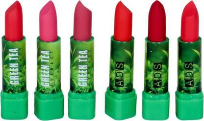 ads green tea lipsticks ( set of 6 )
