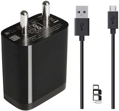 UrCart Wall Charger Accessory Combo for Asus Zenfone 2 Laser ZE550KL, Asus Zenfone 2 ZE551ML, Asus Zenfone Go ZB450KL, Asus Zenfone Go, Asus Zenfone Go 4.5 ZB452KG, Asus Zenfone Zoom ZX551ML, Asus Zenfone Go ZB551KL, Asus Zenfone Go ZB500KL, Asus Zenfone 2 ZE551ML, Asus Zenfone 2 ZE551ML Charger With 1 Meter Micro USB Charging Data Cable And SIM Adapter
