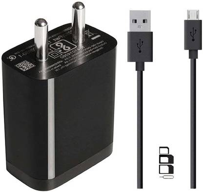 UrCart Wall Charger Accessory Combo for Karbonn Titanium S200HD, Karbonn A7, Karbonn Alfa A120, Karbonn Aura 4G, Karbonn Titanium S109, Karbonn Titanium Mach Two S360, Karbonn A93, Karbonn Titanium Dazzle S202, Karbonn A108 Plus, Karbonn Titanium Mach One Plus, Karbonn Aura, Karbonn A7 Star, Karbonn A2, Karbonn Titanium Delight S22, Karbonn A99 Charger With 1 Meter Micro USB Charging Data Cable And SIM Adapter