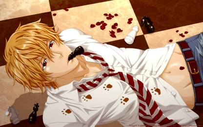 Athah Anime Wolf Girl and Black Prince Kyouya Sata 13*19 inches Wall Poster Matte Finish Paper Print