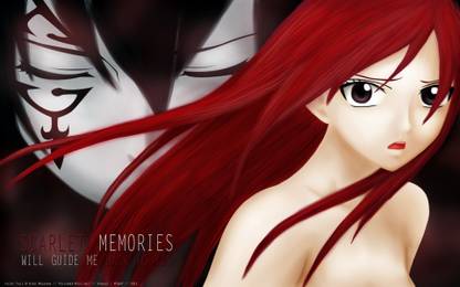Athah Anime Fairy Tail Erza Scarlet 13*19 inches Wall Poster Matte Finish Paper Print