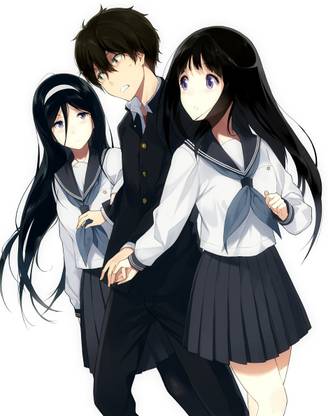 Athah Anime Hyouka Fuyumi Irisu Eru Chitanda Hōtarō Oreki 13*19 inches Wall Poster Matte Finish Paper Print