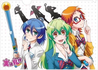 Athah Anime Jitsu wa Watashi wa Youko Shiragami Nagisa Aizawa Mikan Akemi 13*19 inches Wall Poster Matte Finish Paper Print