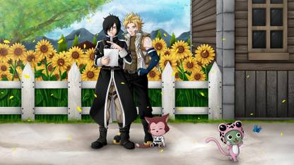 Athah Anime Fairy Tail Sting Eucliffe Rogue Cheney Lector Frosch 13*19 inches Wall Poster Matte Finish Paper Print